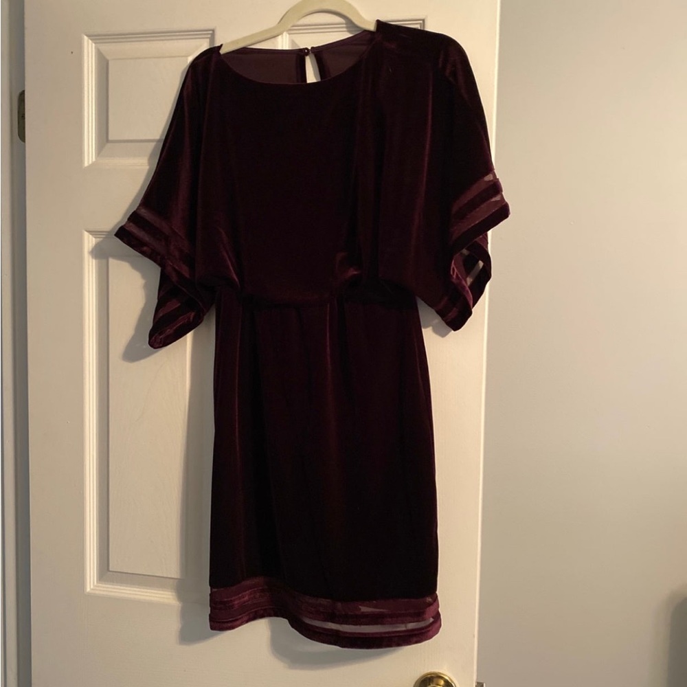 Purple Suede Bodycon Dress